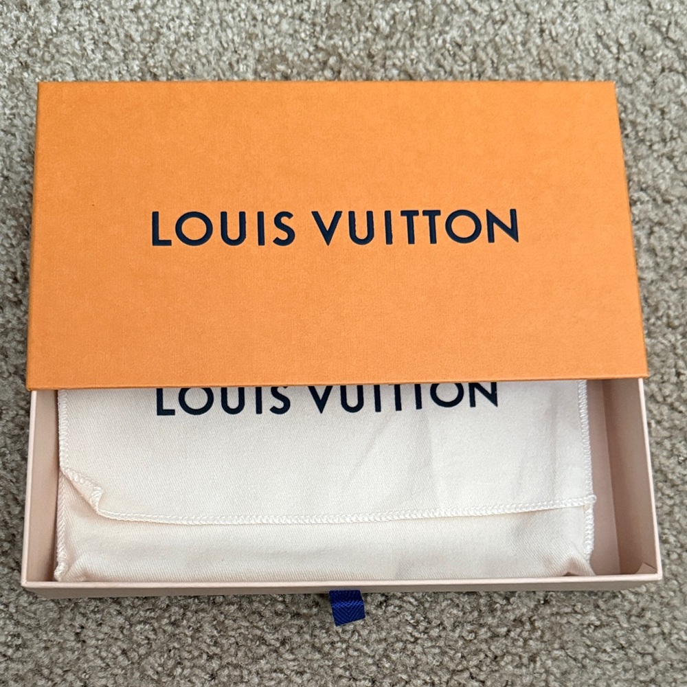 Louis Vuitton Signature Orange Box with Cream Dust Bag Box